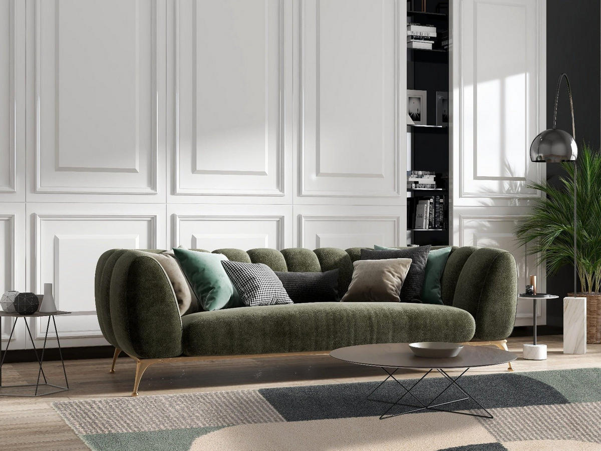 TEPPICH dicker und bequemer Shaggy grün - Grün, Textil (120/170cm) - AFK Living