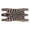 FUSSMATTE Zebra, Kokos 38/75 cm - Schwarz, Naturmaterialien (38/75cm) - Homescapes
