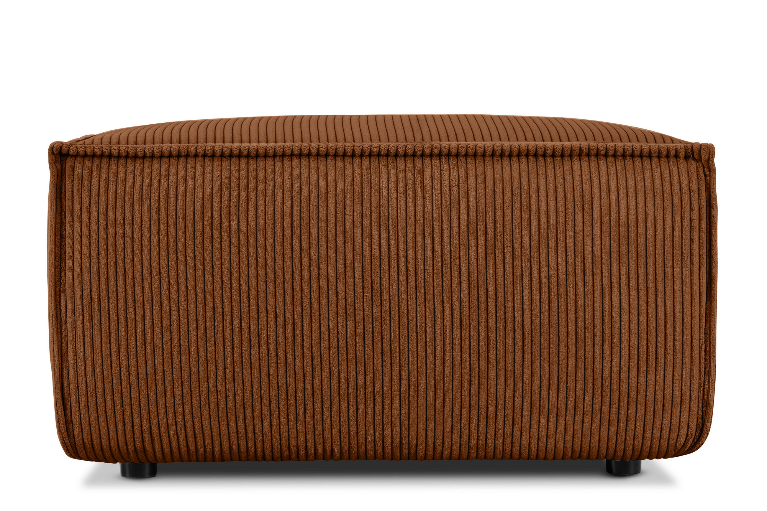 SITZPOUF NAPI gefederte Sitzfläche, rot - Rot/Schwarz, Textil (83/45/83cm) - KONSIMO®