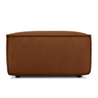 SITZPOUF NAPI gefederte Sitzfläche, rot - Rot/Schwarz, Textil (83/45/83cm) - KONSIMO®