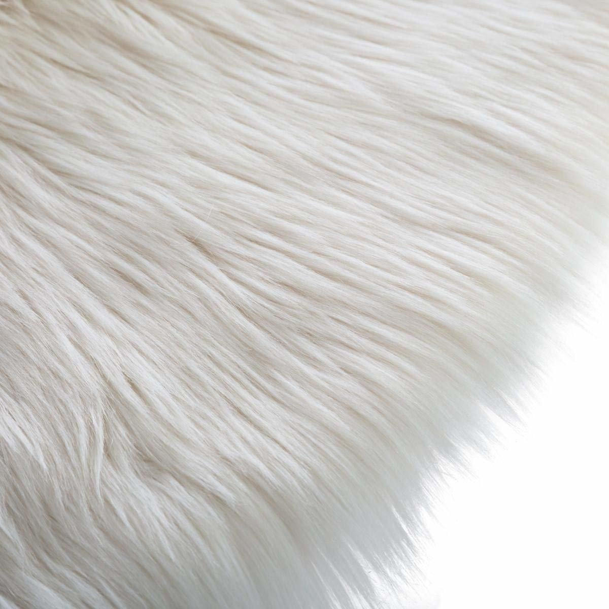 TEPPICH Fell 90/90 cm - Weiß, Textil (90/90cm) - Atmosphera Createur d´interieur