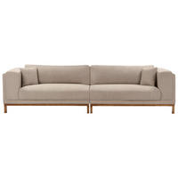 4-SITZER-SOFA Stoff Taupe Veng - Taupe/Beige, Textil (308/79/90cm) - Beliani