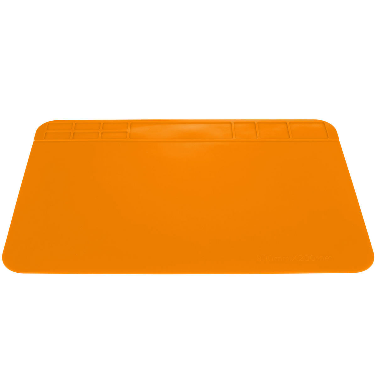 LÖTMATTE Universal - 300/200 mm, Silikon, hitzebeständig bis 500°C, ESD, Antirutsch, Organizer - Multicolor, Kunststoff/Metall (10/10/10cm)