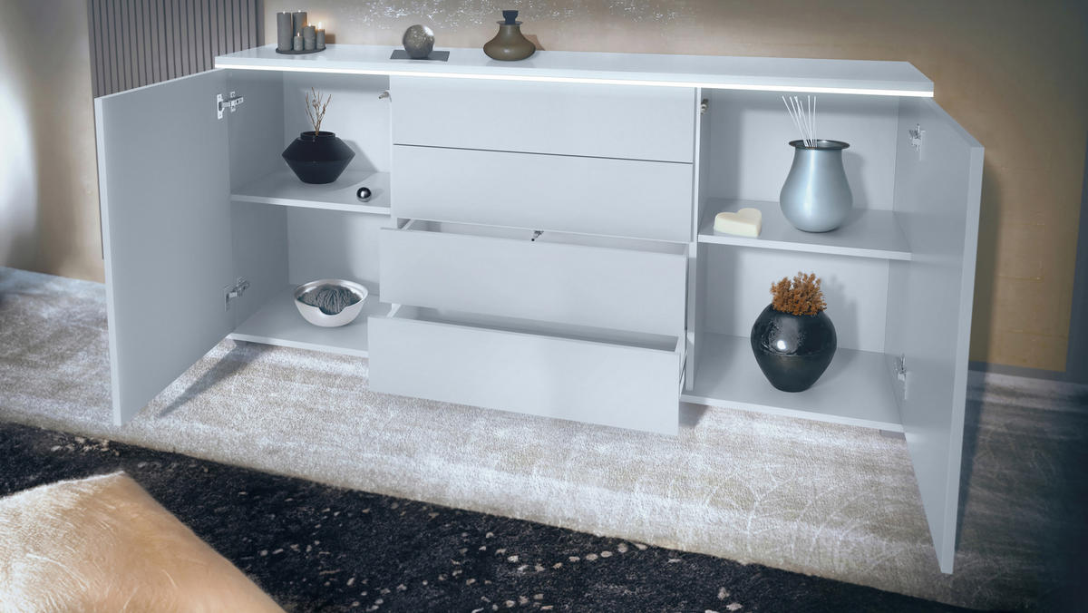 SIDEBOARD Faro Avola-Anthrazit - Anthrazit, Holzwerkstoff (166.5/75.5/35cm) - Vladon