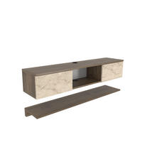 TV-ELEMENT Elia Walnußbraun Travertein - Walnussfarben, Holzwerkstoff (140/25.6/32cm) - Decorotika