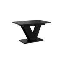 ESSTISCH ZAFIR Ausziehbar 120 - 160 / 80 x 76 cm - Schwarz, Holz (120/80/76cm) - MASSENO