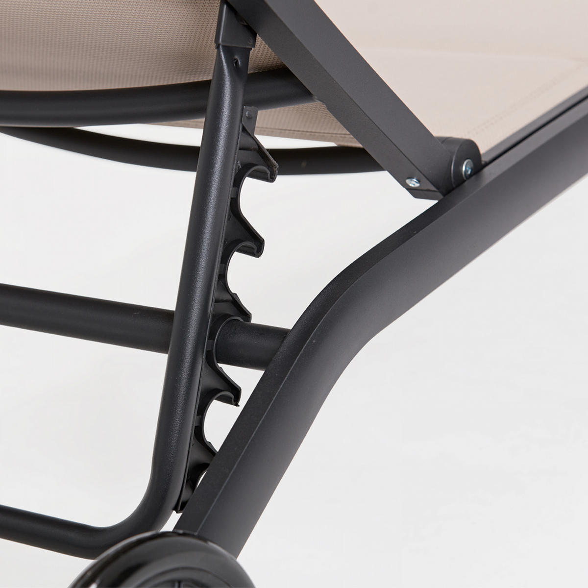 SONNENLIEGE 2-tlg., Taupe - Taupe, Metall (70/83/190cm) - Oviala