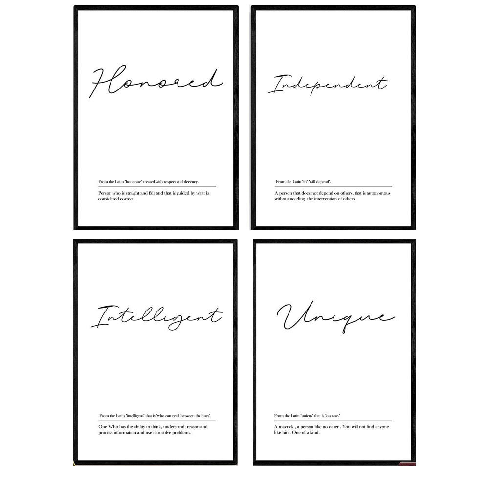 Nacnic Poster Schwarz 29.7x3 cm