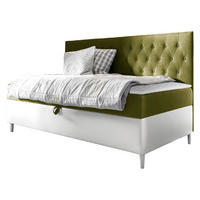 BOXBETT Filip Junior 2 - Weiß/Grün, Holz (100/200cm) - MIRJAN24