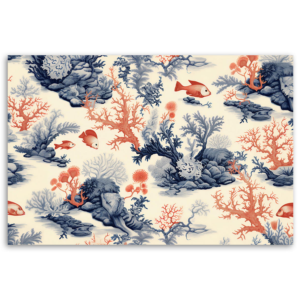 KUNSTDRUCK Orange 60/40 cm - Orange, Textil (60/40cm) - KUNSTLOFT
