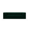 SOFA Ruby aus Samt flaschengrün 3 Sitzplätze - Dunkelgrün, Textil (93/69/232cm) - Micadoni