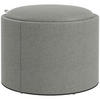 OTTOMANE Runder Sitzhocker Polsterhocker mit Stauraum, Klappdeckel, Grau - Grau, Textil (56/42/56cm) - HOMCOM