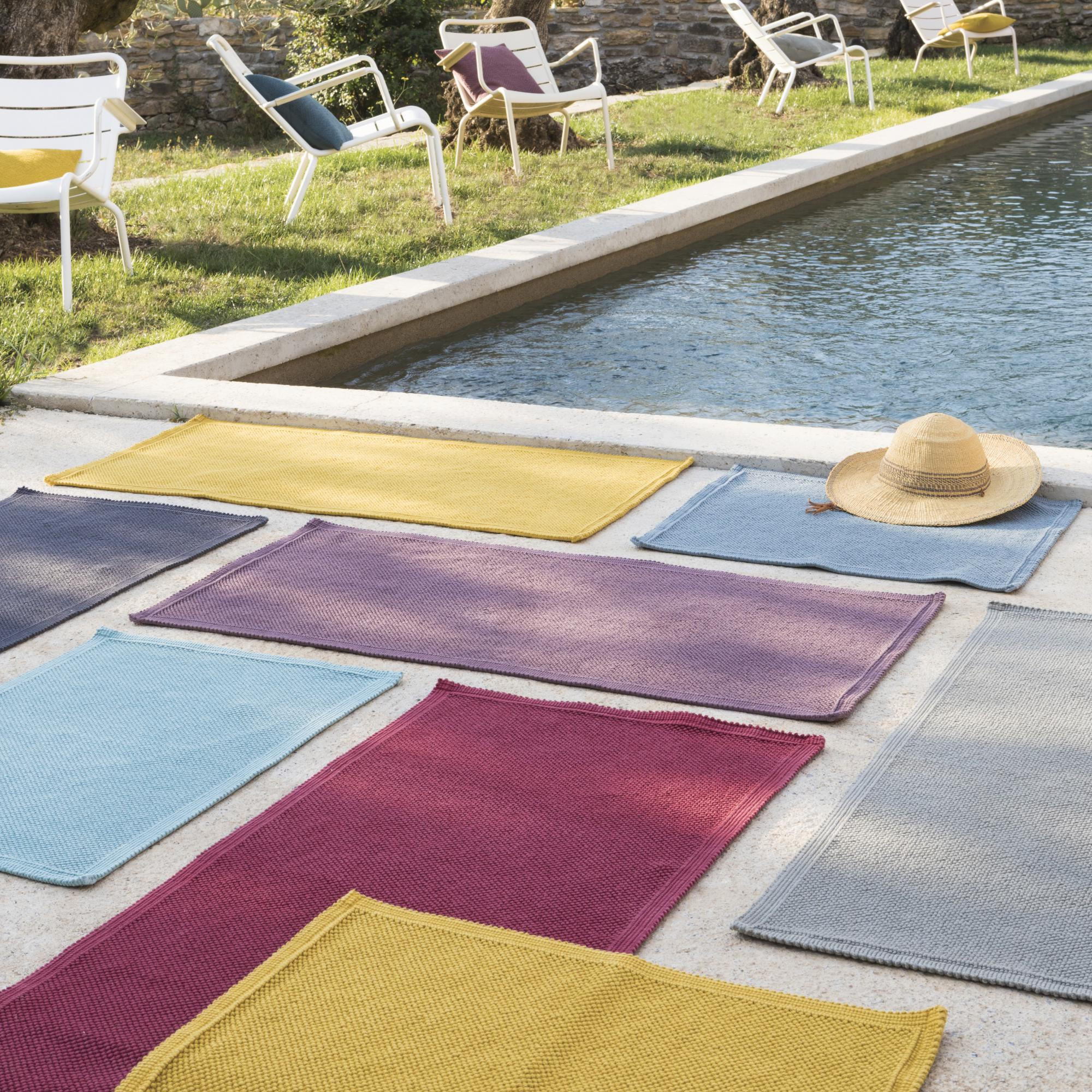 BADEMATTE Etia graugrün 54 x 110 cm - Grau/Grün, Textil (54/110cm) - Vivaraise