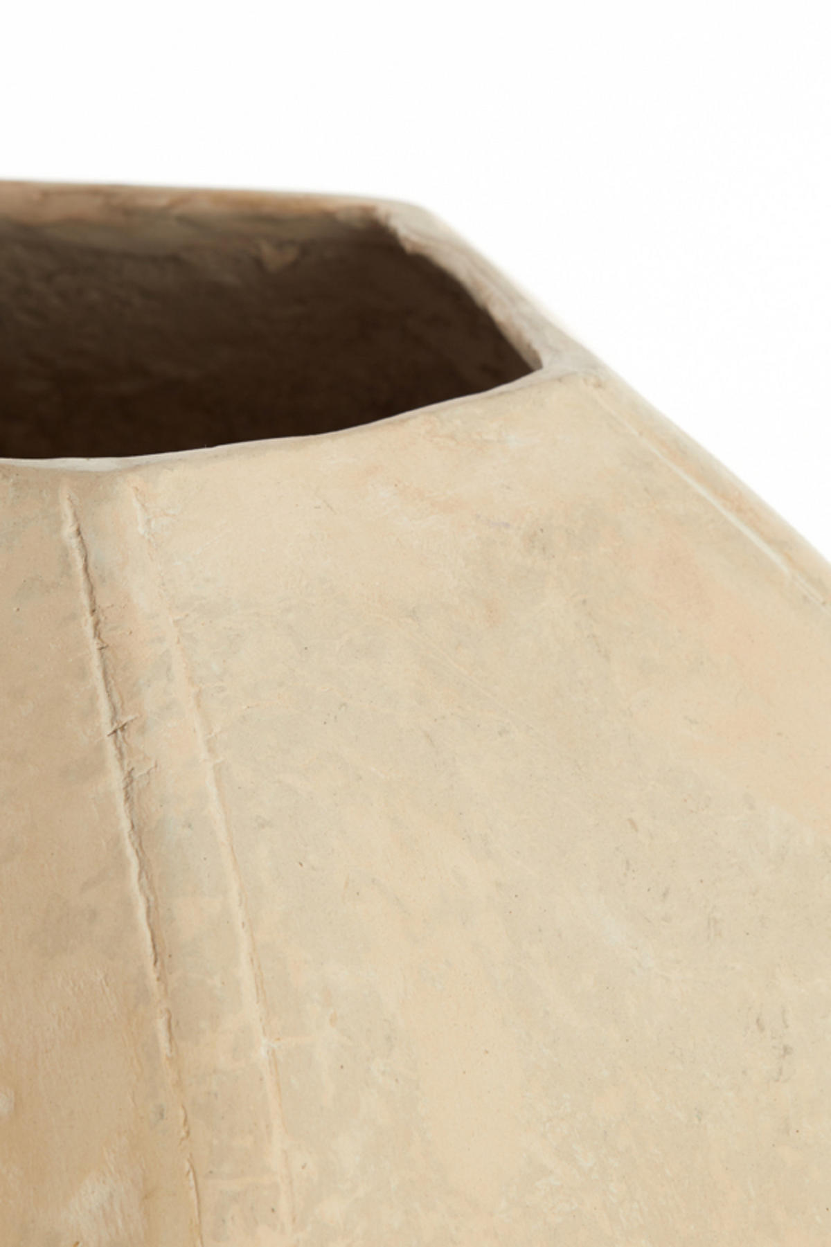 VASE Melis Weiß Ø51/44,5 cm - Weiß, Papier (44.5cm) - Light & Living