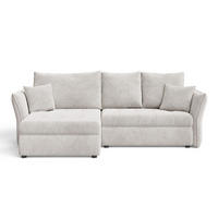 ECKSOFA Lino Hellgrau - Hellgrau/Schwarz, Holz/Kunststoff (270/172cm) - Graingold