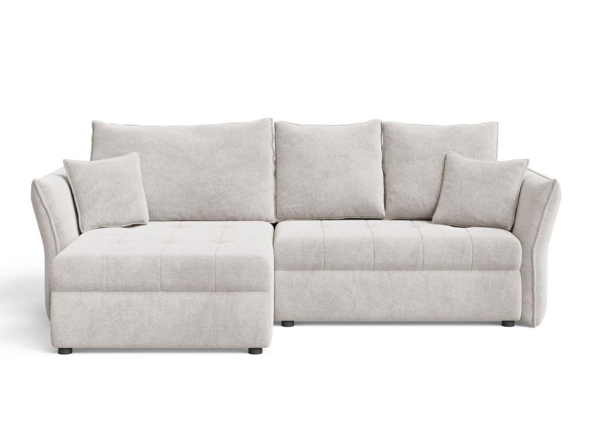 ECKSOFA Lino Hellgrau - Hellgrau/Schwarz, Holz/Kunststoff (270/172cm) - Graingold