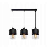 PENDELLEUCHTE Hege - Transparent/Schwarz, Glas/Metall (12/55/80cm) - kiki design