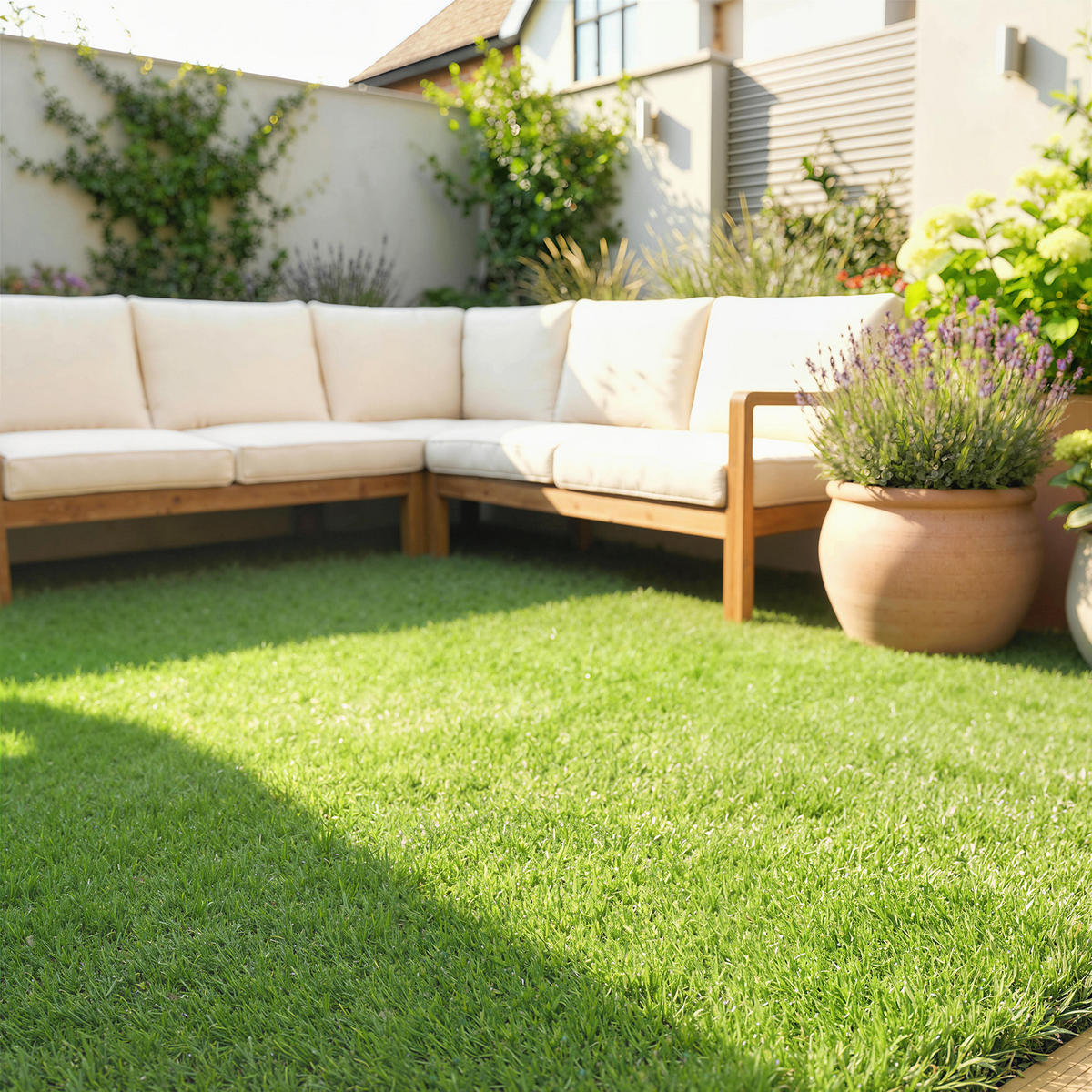 ROLOVANÝ trávník PP-BSF-styrol-butadien-latex zelený - zelená barva, plast/umělá hmota (400/100/2.5cm) - Outsunny