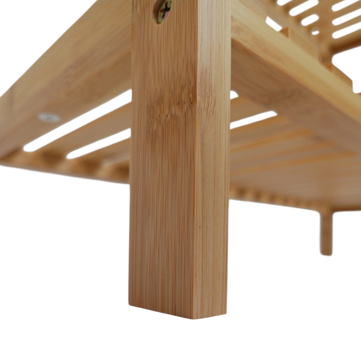 REGAL Bambus Naturfarben Badezimmerregal 5 Ebenen 60x26x130 cm - Naturfarben, Holz (26/130/60cm) - Begryf