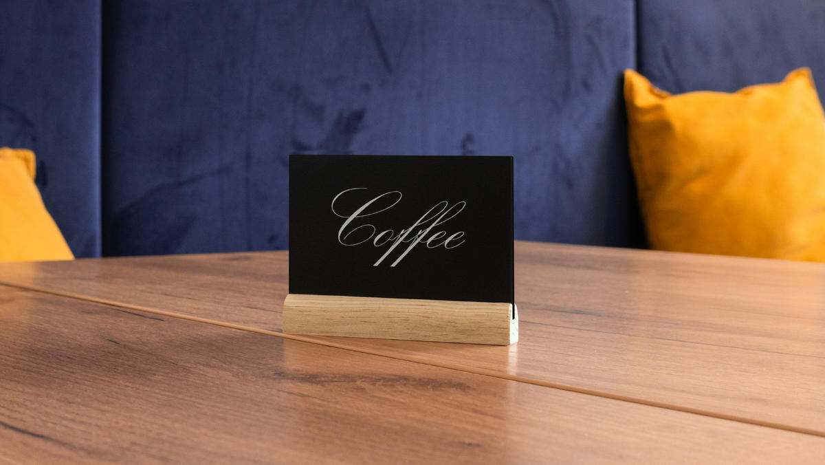 MINI doppelseitige Kleine Tafeln 10 Stück Set mit Staffelei, MINI, Kreidetafel - Schwarz, Holz (10/8/2cm) - ALLboards