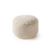 WOLL-POUF handgefertigt Rocco Weiß 55x55x30 cm - Weiß, Textil (55/30/55cm) - benuta Pure