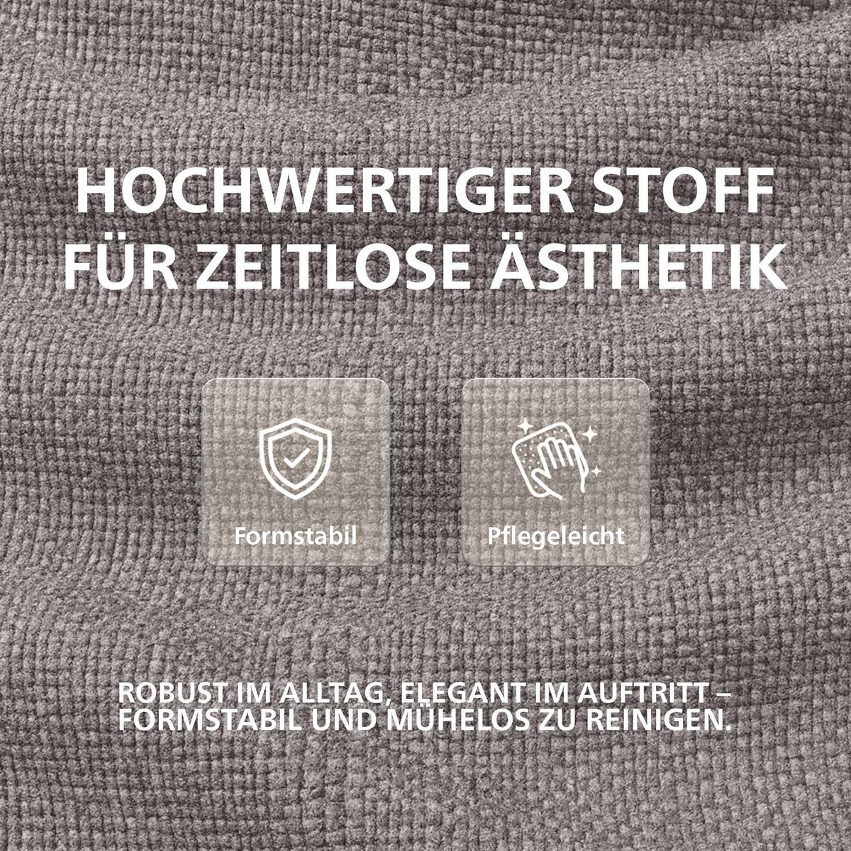 BARHOCKER Stoff Grau - Schwarz/Grau, Textil/Metall (47/85/48cm) - CLP