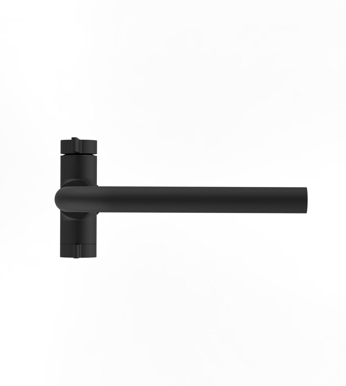 4-WEGE-KÜCHENARMATUR, Schwarz Matt, 360° schwenkbar - Schwarz, Metall (22.4/34.8/22.4cm) - VIZIO
