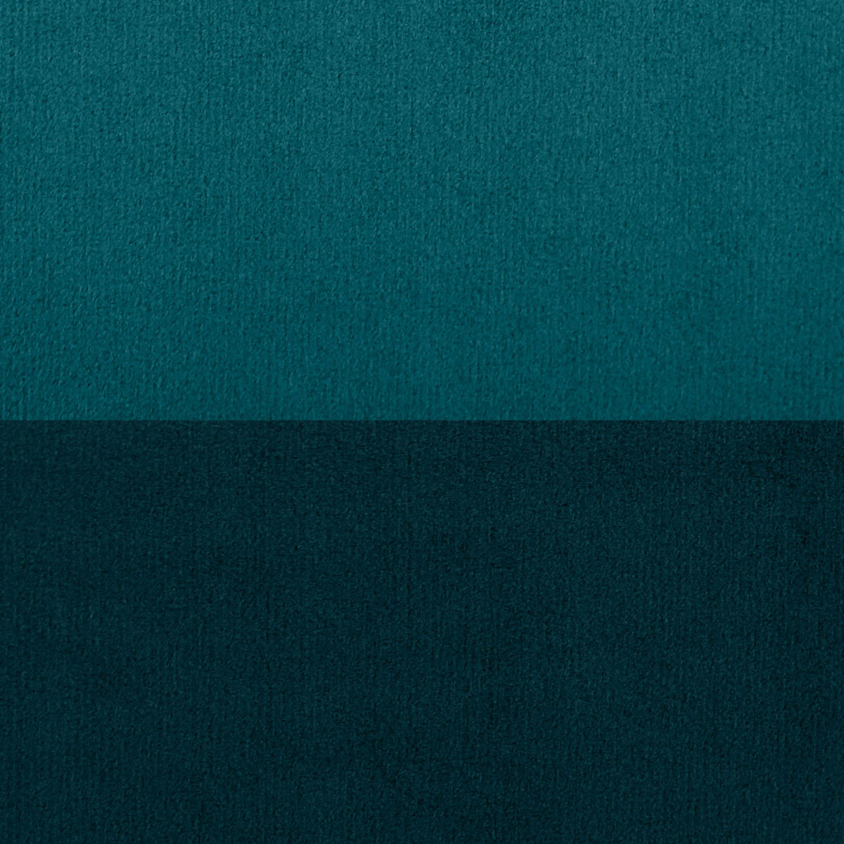 POUF Louise aus entenblauem Samt und goldfarbenem Metall - Blau, Holzwerkstoff/Textil (35/44/35cm) - Sicaan
