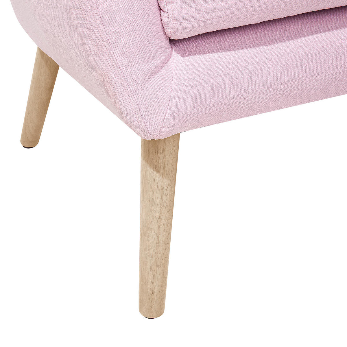 SESSEL Polsterbezug Rosa Drammen - Pink, Holz/Textil (71/84/54cm) - Beliani