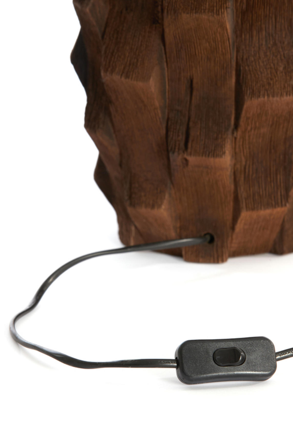 LAMPENFUSS Takabe Braun Ø21/46 cm - Braun, Holz (21/21/46cm) - Light & Living