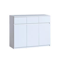 KOMMODE KRYOS 120/94/40cm mit 3 Schubladen 3 Türen Weiß - Weiß, Holzwerkstoff (120/94/40cm) - MASSENO