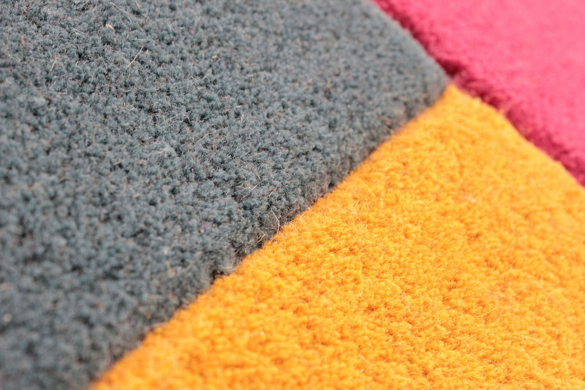 WOLLTEPPICH Geometrisch-Design, handgetuftet THAMES EVA, Multi 150x240 cm - Multicolor, Textil (150/240cm) - KADIMA DESIGN