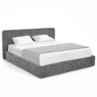 POLSTERBETT - Graubraun, Textil (200/200cm) - home24