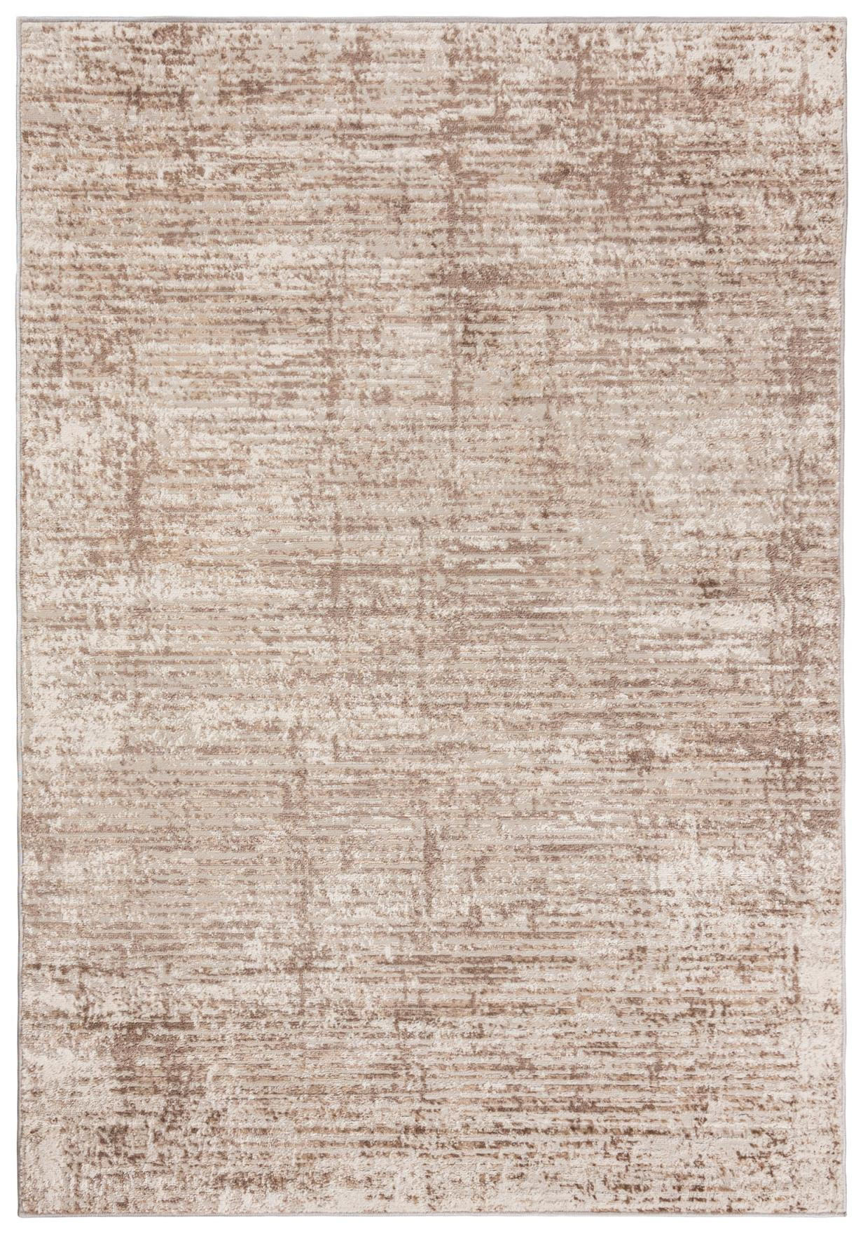 MATTA beige kräm abstrakt - 200 x 300 cm - Vit/Ecru, Textil (200/300cm) - Mazovia