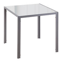 ESSTISCH für 4 Personen 75 x 75 cm Grau - Grau, Metall (75/75/75cm) - Meubliv