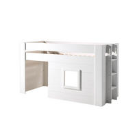 HOCHBETT NOAH Weiß 96x214x121 cm - Weiß, Holzwerkstoff - FURNLUX