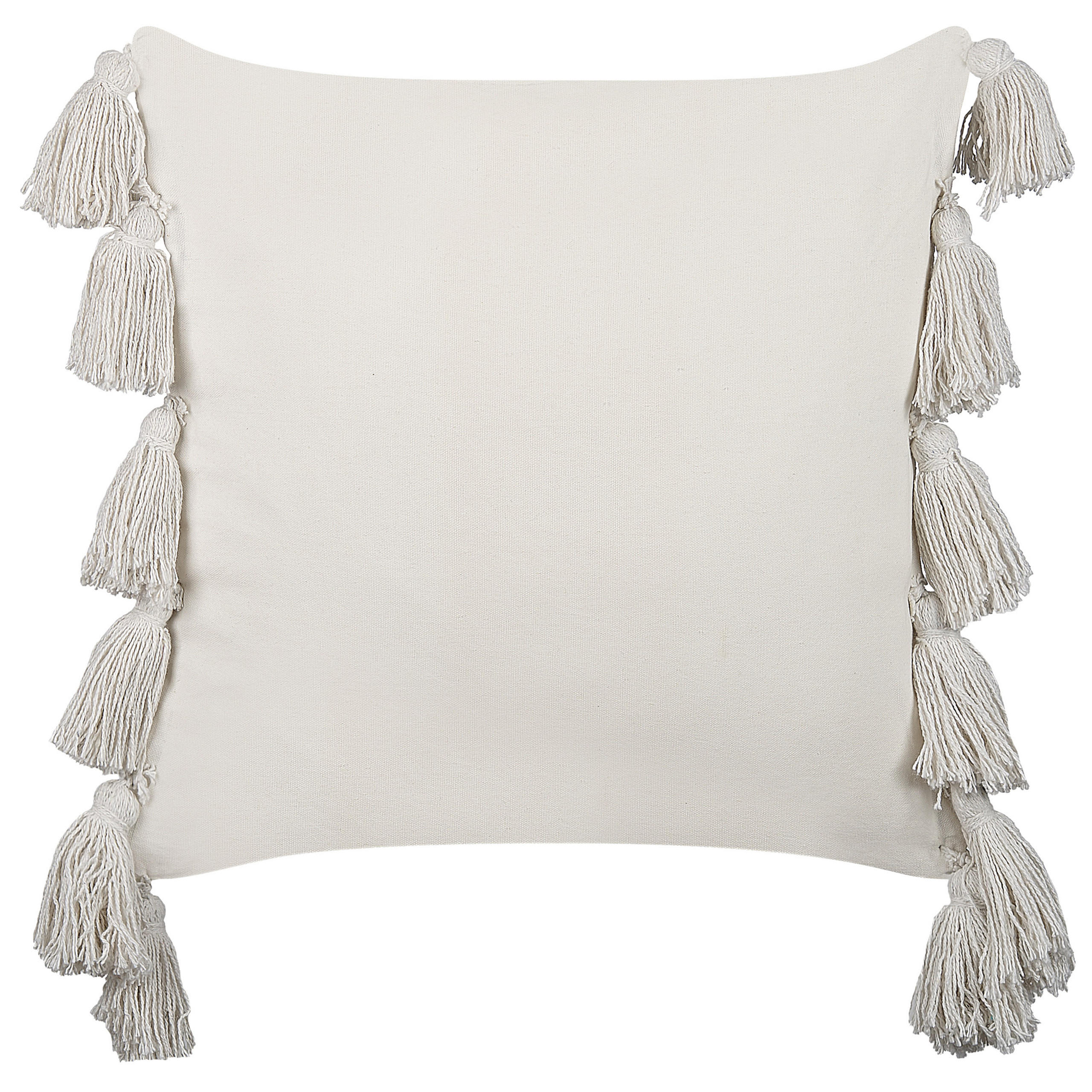 DEKOKISSEN Cremeweiß 45/45 cm Rochea - Ecru, Naturmaterialien/Textil (45/45cm) - Beliani