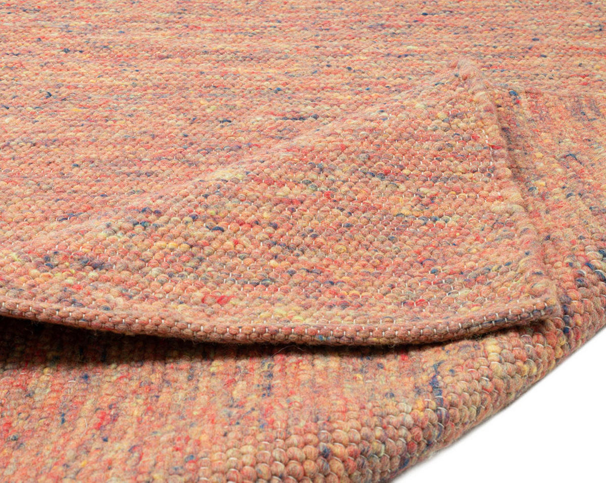 HANDWEBTEPPICH Alm-Freude 140x200 cm - Terra cotta, Textil (140/200cm) - THEKO