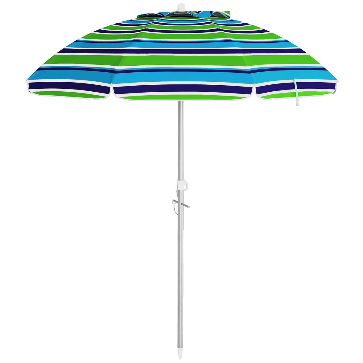 STRANDSCHIRM Mehrfarbig Ø 178 cm - Multicolor, Textil (178/178cm) - PANGIVO