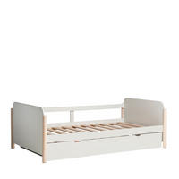 ROLLBETTEN Ora Weiß 203 cm x 70 cm - Weiß, Holzwerkstoff - Klast Home