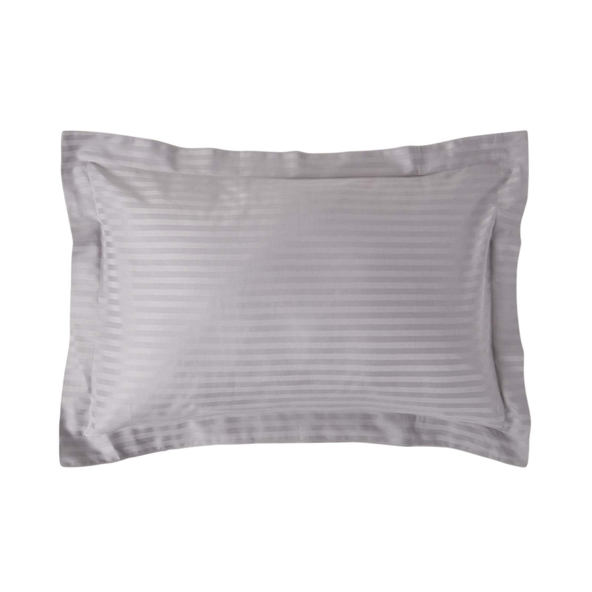 KISSENBEZUG Damast mit Stehsaum, Fadendichte 330 - Grau, Textil (48/74cm) - Homescapes