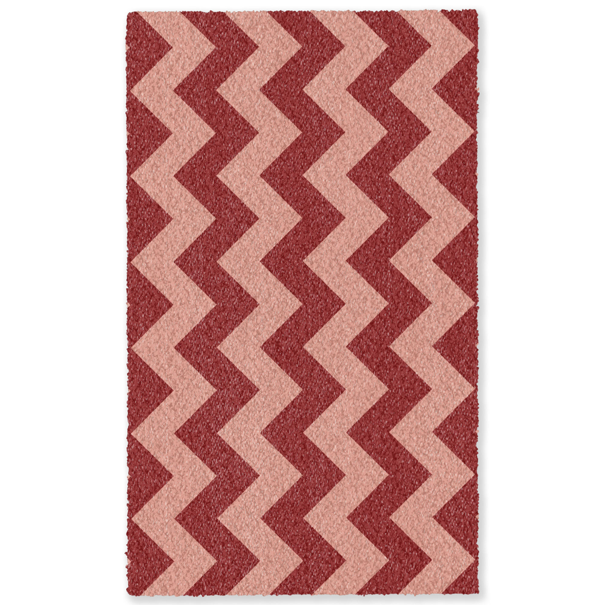 TEPPICH - Zickzack - Streifen - Muster - Rot - 90x150 cm - Rot, Kunststoff/Textil (90/0.4cm) - OnlyWow