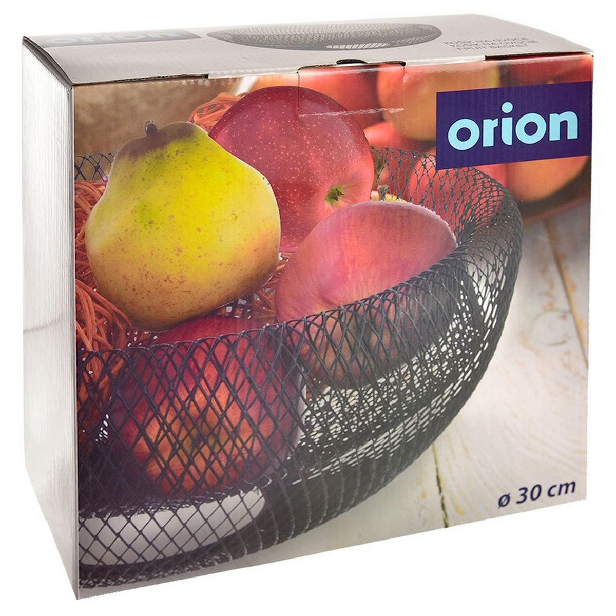 OBSTKORB Radka aus Metall Schwarzer - Schwarz, Metall (14cm) - Orion 