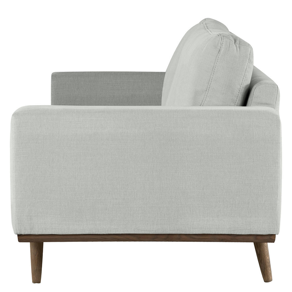 SESSEL - Eichefarben/Grau, Eichenholz/Textil (122/81/88cm) - home24