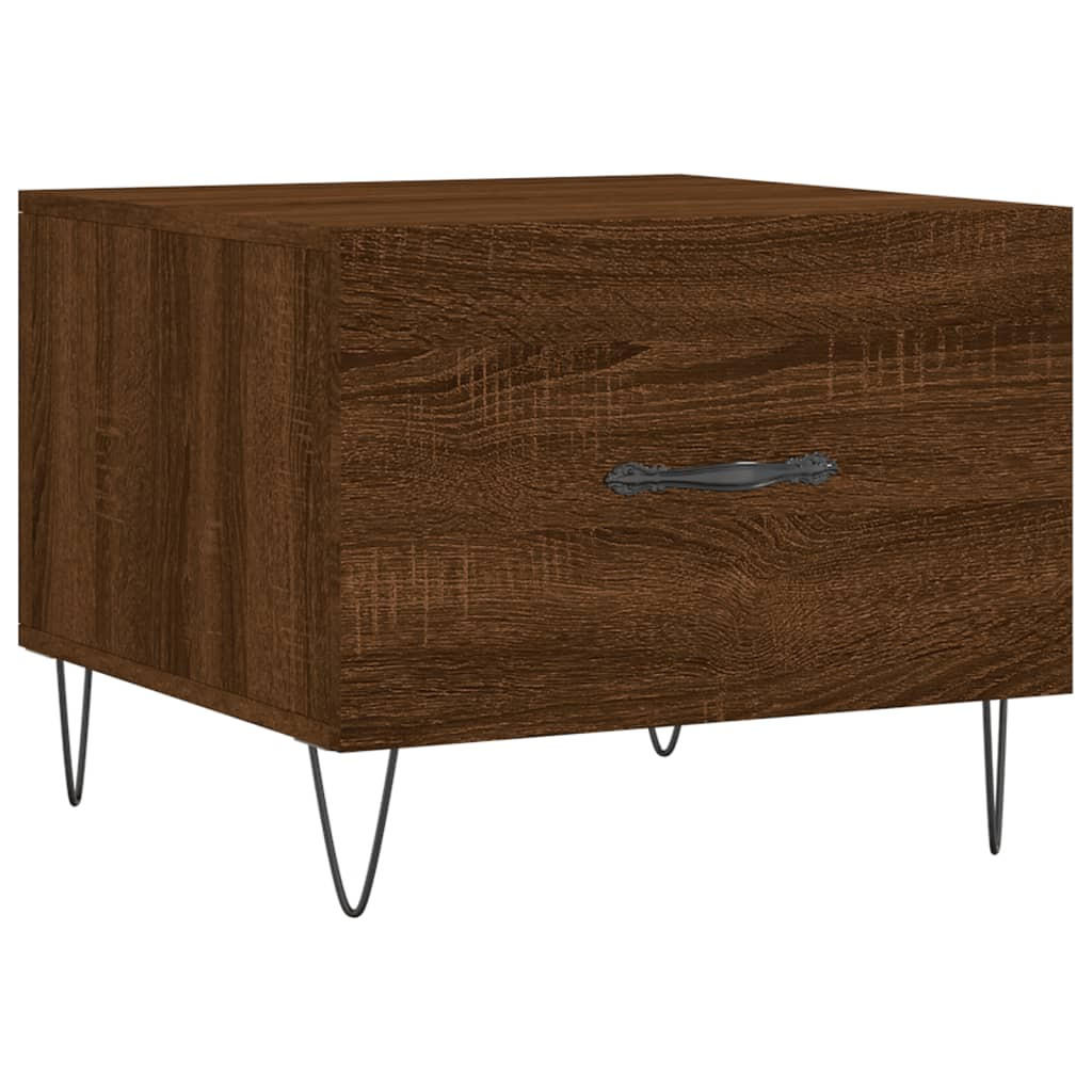COUCHTISCH Braun Eichen-Optik 50x50x40 cm Holzwerkstoff - Braun, Holzwerkstoff (50/50/40cm) - furnicato