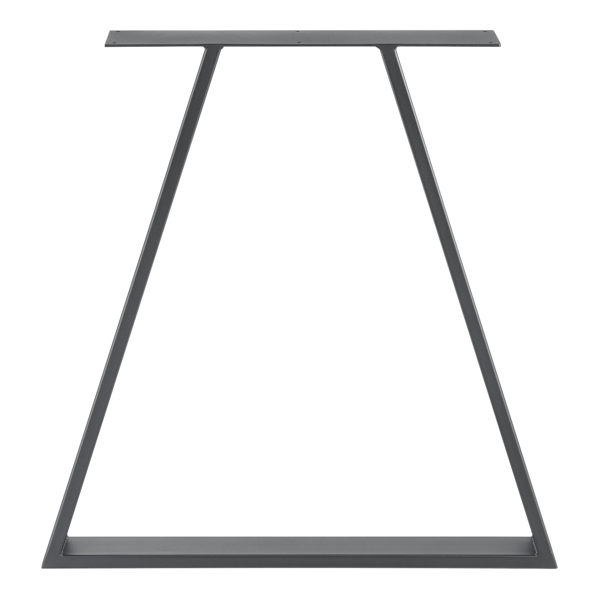 TISCHGESTELL-SET 2-TLG. Eschau - Grau, Metall (70/72/10cm) - [en.casa]