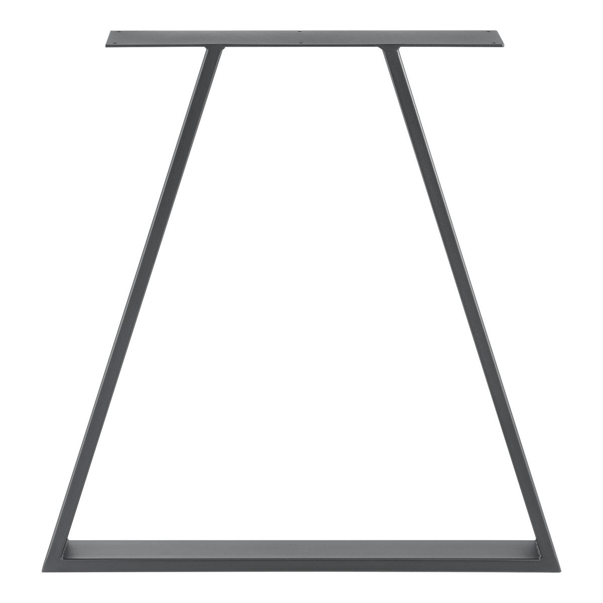 TISCHGESTELL-SET 2-TLG. Eschau - Grau, Metall (70/72/10cm) - [en.casa]