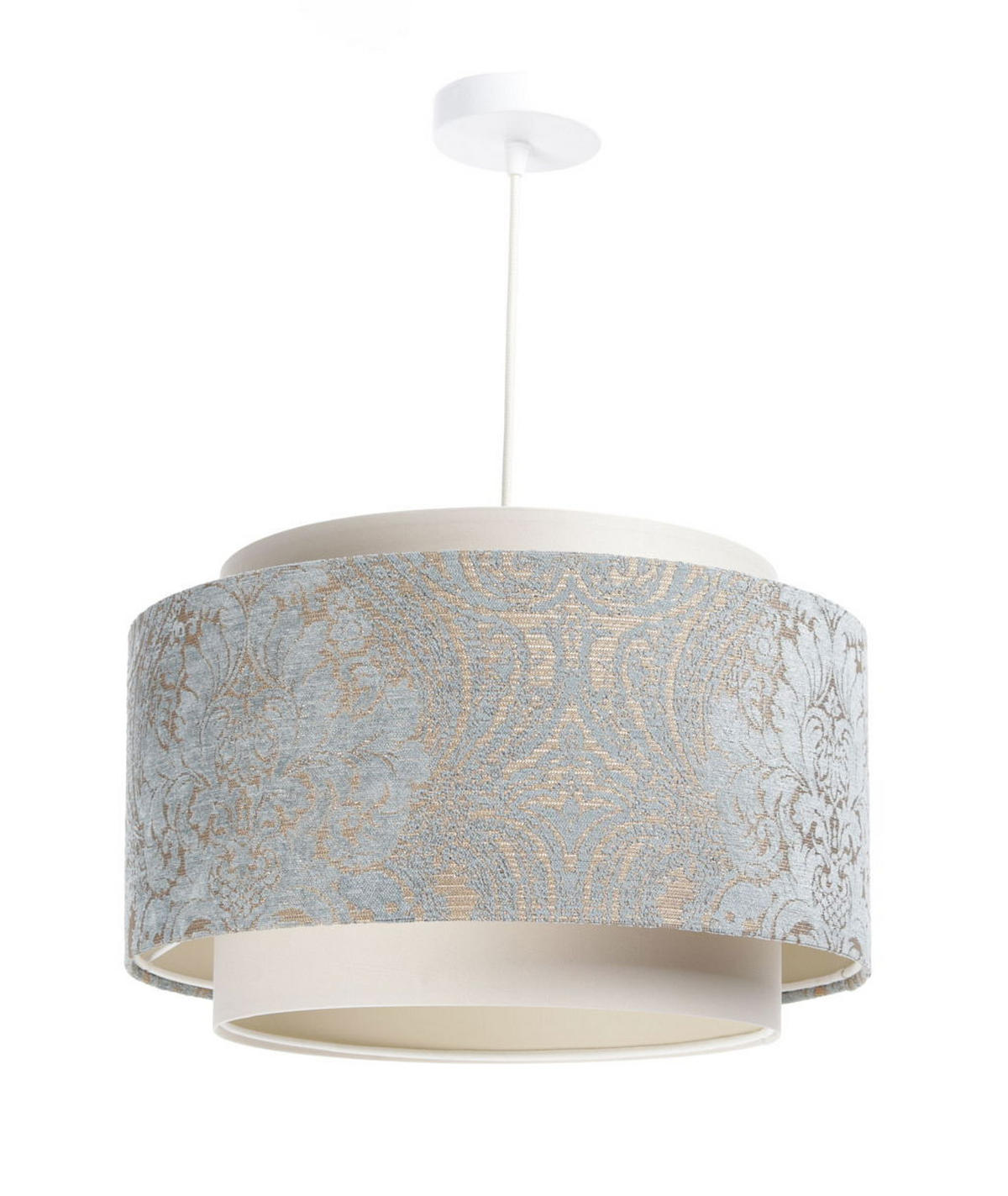 HÄNGELEUCHTE Blau 40/27 cm - Grau, Kunststoff (40/1/27cm) - ONZENO