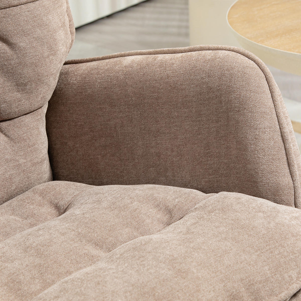 SCHAUKELSTUHL Chenille Schwingsessel 71/98,5/97 cm Braun - Braun, Textil (98.5/97/71cm) - Redom