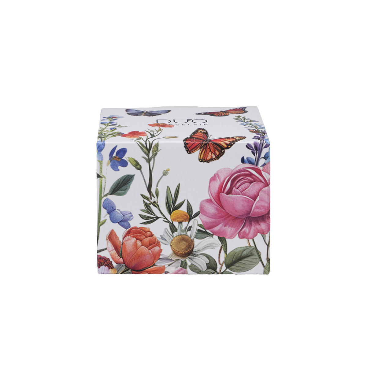 TEETASSE mit Sieb in Fassform SUMMER - Weiß, Keramik (0.43L) - DUO PORCELAIN
